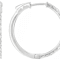 Classic Lab-Grown Diamond Hoop Earrings 1ctw In Sterling Silver