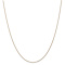 14k Yellow Gold 1mm Solid Diamond Cut Wheat Chain 20"