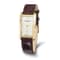 Mens Charles Hubert Leather Band Cream Dial 27x37mm Watch