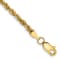 14k Yellow Gold 2.75mm Diamond-Cut Rope Link Bracelet