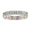 White Cubic Zirconia Stainless Steel Brushed Rose IP Plated Men's Bracelet