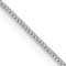 Rhodium Over 14k White Gold 0.5mm Solid Box 13 Inch Chain