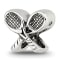 Sterling Silver Tennis Racquets Bead
