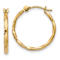 14k Yellow Gold 1/2" Twist Hoop Earrings