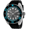 Oceanaut Men's Submersion Gray Dial, Blue Bezel, Black Rubber Strap Watch