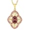 Blush Zircon And Pink Lab-Created Moissanite Pendant Necklace In 18K
Gold Over Sterling Silver 2.02ctw