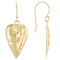 Heart Earrings In 14K Gold Over Sterling Silver