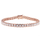 White Cubic Zirconia 18K Rose Gold Over Sterling Silver Tennis Bracelet 17.28ctw