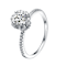 CZ Solitaire Ring In Sterling Silver