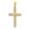 14K Yellow Gold 1/4ct. Diamond Cross Pendant
