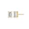 Emerald Cut Moissanite 14k Yellow Gold Over Silver Stud Earrings 1.16ctw DEW