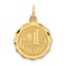 14K Yellow Gold Number 1 GODFATHER Charm