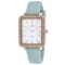 Oceanaut Women's Adorn White Dial, Rose Bezel, Green Rubber Strap Watch