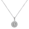 Initial O Charm Pendant Necklace In Silver-Tone