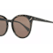 Yohji Yamamoto Black and Brown Round Frame / Brown Lenses Sunglasses