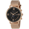 Christian Van Sant Men's Somptueuse LTD Black Dial, Rose Stainless Steel
mesh Watch