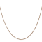 14k Diamond Cut Rose Gold 1.00mm Spiga Chain 18 Inches