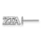 Rhodium Over Sterling Silver LogoArt Extra Small Post Earrings