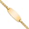14k Yellow Gold Oval Mariner Link ID Bracelet