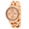 Jivago Women's Levley Crystal Bezel Rose Stainless Steel Watch