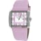 Locman Women's Classic White Dial with Pink Accents Pink Leather Strap Watch