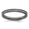 Ruthenium Over Sterling Silver Stackable Expressions and Diamonds Ring 0.195ctw