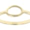 Oval Open Band Ring In 18K Gold Over Sterling Silver