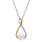 Freshwater Pearl and Diamond Accent Sterling Silver/14K Gold Over
Sterling Silver Pendant with Chain