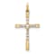 10k Yellow Gold 0.10 cttw Diamond Cross Pendant