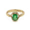 1.09Ctw Emerald with 0.17Ctw Ring in 14K YG