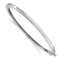 Rhodium Over 14k White Gold 2.5mm Polished Solid Hinged Bangle