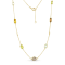 Multi-Gem 14k Yellow Gold Necklace 5.82ctw