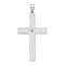 Rhodium Over 14k White Gold Diamond Cross Pendant
