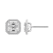 White Cubic Zirconia Platinum Over Sterling Silver Asscher Cut Earrings 4.30ctw
