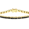 Black Spinel Tennis Bracelet In 18K Gold Over Sterling Silver 7.06ctw