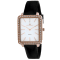 Oceanaut Women's Adorn White Dial, Rose Bezel, Black Rubber Strap Watch