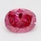 0.99ct Deep Pink Oval Lab-Grown Diamond SI1 Clarity IGI Certified