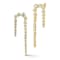 Rachel Zoe Graduating CZ Tennis Drop Earrings in 14K Gold Over Sterling Silver