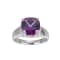 Purple And White Cubic Zirconia Platinum Over Silver February Birthstone
Ring 5.81ctw