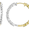Reversible Lab-Grown Diamond Hoop Earrings 1.60ctw In 14K White And
Yellow Gold