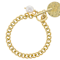 Cultured Freshwater Pearl Toggle Bracelet In 18K Gold Over Bronze 9.5mm