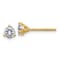 14K Yellow Gold 1/2ct. 4.0mm Round D E F Pure Light Moissanite Earrings