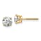 14K Yellow Gold 1.25ct. 5.5mm Round G H I True Light Moissanite
Screwback Earrings