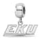 Sterling Silver Rhodium-plated LogoArt Eastern Kentucky University XS
Dangle Bead