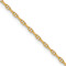 14k Yellow Gold 1.5mm Solid Mariners Link 20 Inch Chain