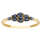 10K Yellow Gold Marquise Sapphire Ring .22ctw