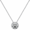 White Cubic Zirconia 14k White Gold Pendant With Chain 1.50ctw
