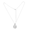 Crystal Quartz Rhodium Over Sterling Silver Pendant With Chain 16.75ctw