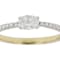 Oval And Round Lab-Grown Diamond Band Ring In 14K Gold Over Sterling
Silver 0.40ctw