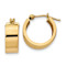 14k Yellow Gold Polished 3/8" Hoop Earrings